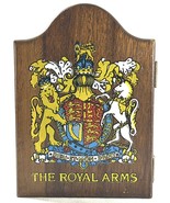 Vintage The Royal Arms MINI Dart Board Cabinet BOX ONLY - $6.73