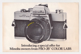 1977 MINOLTA Pro-35 Color Labs Vtg Ad / Envelope - SRT202 - 8. x 5.5" - $16.82
