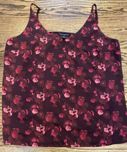 Banana Republic Factory Red Floral Camisole Top Size Large - £15.56 GBP