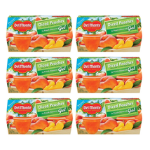 Del Monte Diced Peaches in Peach Flavored Gel Fruit Cups, 4.5 Ounce Cups (Pack o - £24.92 GBP