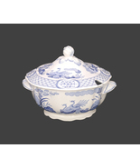 Antique Furnivals Old Chelsea Blue tureen with lid made in England. Flaws. - £155.48 GBP