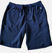 Polo Ralph Lauren men`s waffle knit thermal sleep shorts Pony Logo L Navy - $28.00