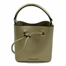 Michael Kors Suri Small Bucket Crossbody Gold Leather Bag 35T1GU2C5M NWT $328 Y - £89.41 GBP