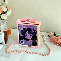 Cute Bow Hand Bracelet Hinge Case for Xiaomi MIX Flip - Stylish Protecti... - $58.58