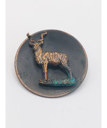 Vintage Copper Stag Brooch - $516.44 MXN