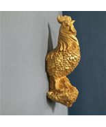 Gold Rooster Zodiac Animal Head Wall Decor, Sculpture for Entryway, Livi... - $419.61 CAD