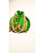 Rajasthani Potli Bag |Stylish Bag Women | Ethnic Handbags Embroidery green - €25,60 EUR