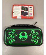 Nintendo Switch Travel Case Glow In Dark Mario Goomba PDP Black Green - $32.95