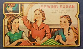 Vintage Sewing Susan 70 Gold Eye Needle Book Asst.  PB168e - £4.74 GBP