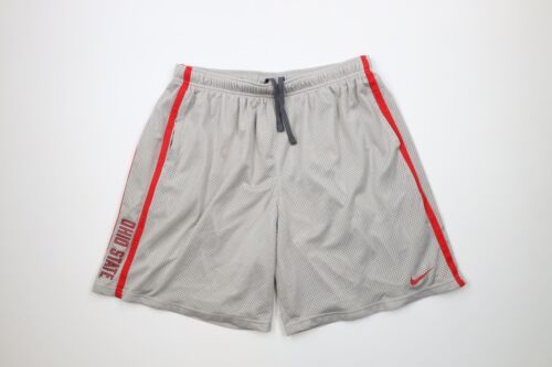 Primary image for Vintage Nike Mens 2XL Travis Scott Mini Swoosh Ohio State University Mesh Shorts