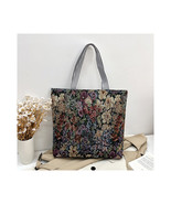  Floral Shopper Tote Bag   Tapestry Pattern Reusable ECO-Friendly Top Zi... - $394.39 MXN