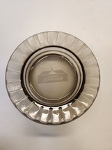 Vintage Howard Johnson&#39;s gray glass fluted edge ashtray/ trinket bowl - $5.69