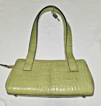 Fossil Leather alligator print handbag Olive Lime Green hobo purse with ... - £13.34 GBP