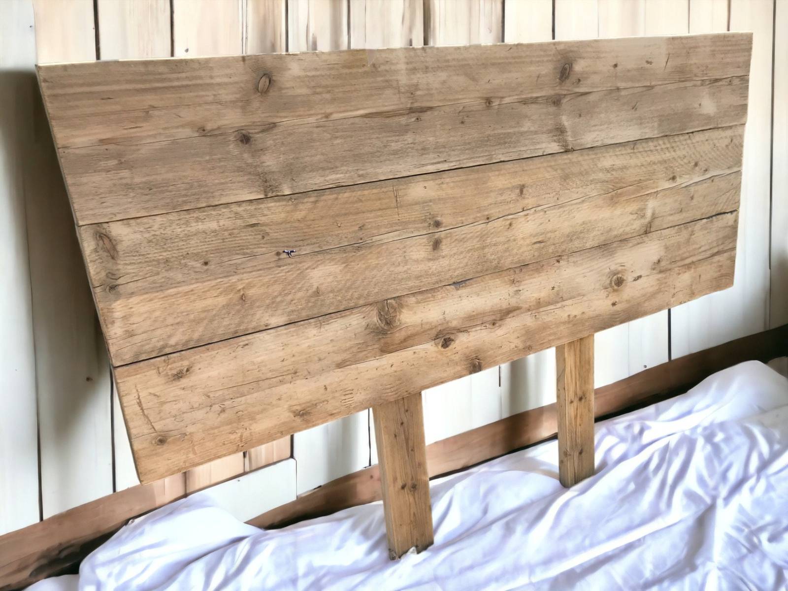 Head Board Using Reclaimed Environmentally Friendly Scaffold Boards – Single / D Item image 2