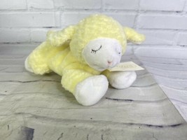 Baby Gund Winky Yellow Lamb Sheep Rattle Soft Plush Stuffed Animal Lovey Toy - £16.34 GBP