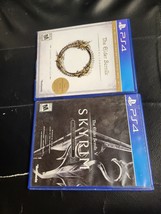 Lot Of 2 PS4: Elder Scrolls V: Skyrim Special Edition + The Elder Scrolls Online - £10.95 GBP