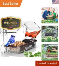 2024 Acrylic Bird Feeder with Strong Suction for Amazing Birdwatching Ex... - $52.50