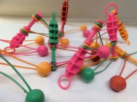 2 pc Vintage Novelty Bang Swing Balls noise maker toy 1990&#39;s pretend play - $15.83