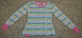 Girls Pajamas Top Disney Tinkerbell Long Sleeve Thermal Juniors Shirt-size S - £4.01 GBP