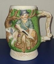 Vintage 3D Stein Price Products 6 inch Hunter With Dog - $401.13 MXN
