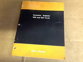 Cummins Motori 855 927 Cid Negozio Servizio Manuale Parte Targa 983715-OEM 7-72 - $118.89