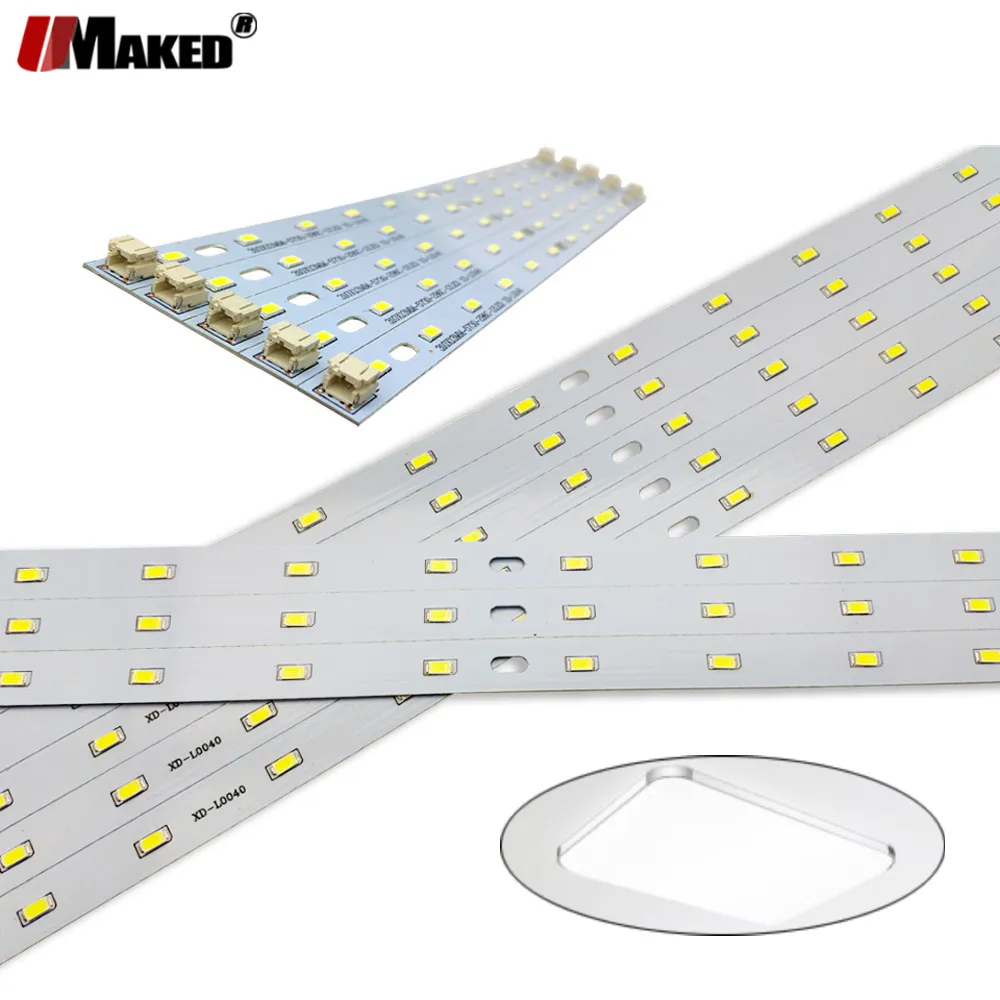 LED PCB 4W 6W 8W 220-520mm Length Bar Strip SMD5730 Aluminum Lamp Plate Ceiling/ - £134.20 GBP