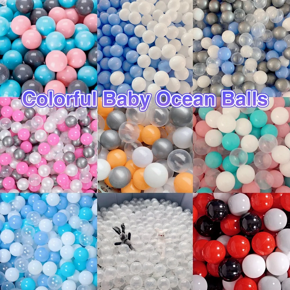 W colorful baby plastic balls water pool ocean wave ball 50pcs kids games swim pit kids thumb200