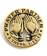 VTG Prayer Partner Praying Hands 2 Thess 1:11-12 Black Gold Enamel Pin R... - $17.75 CAD