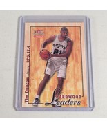 Tim Duncan Card #12HL Insert HOF 2000-01 Fleer Tradition Glossy Hardwood... - $6.99