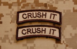 CRUSH IT Tab Patch Set Naval Special Warfare Afghanistan Navy SEAL NWU I... - $6.35
