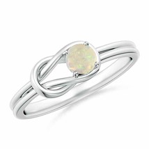 ANGARA Solitaire Opal Infinity Knot Ring for Women, Girls in 14K Solid Gold - £488.39 GBP