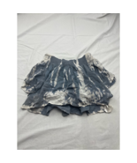 New Kiwi &amp; Punch Womens Crop Top Blue Tie Dye 3/4 Sleeve Ruched Lined Bo... - £13.29 GBP