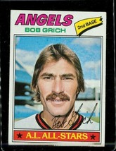 Vintage 1977 TOPPS AL All-Stars Baseball Card #521 BOB GRICH Los Angeles Angels - £9.88 GBP