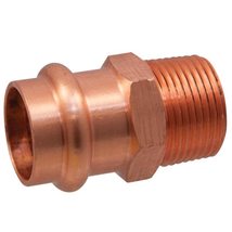 Mueller Streamline 1 in. CTS x 1 in. Dia. Male Copper Coupling - £17.75 GBP