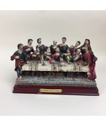 The Last Supper Resin Statue 8.75” x 4.5” Base 5” Tall Jesus &amp; 12 Discip... - £19.46 GBP