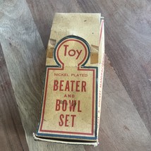 New! Vintage 1940’s BAL-SO Beater &amp; Bowl Set Wooden Handle USA - $47.04 CAD