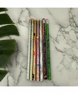 Vintage 90s Y2k Pencil Lot of 7 Metallic Colorful Unsharpened Pentech Si... - $19.79