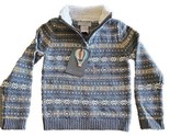 JARVIS ARCHER ~ Size 5T ~ 1/4 Zip ~ Turtleneck Sweater ~ Cotton ~ GRAY F... - $28.05