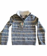 JARVIS ARCHER ~ Size 5T ~ 1/4 Zip ~ Turtleneck Sweater ~ Cotton ~ GRAY F... - $38.36 CAD