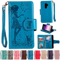 For Samsung Galaxy Phones Magnetic Flip Leather Wallet Card Slots Case Cover - £46.77 GBP