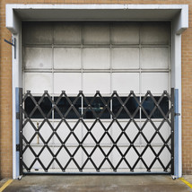 VEVOR Single Folding Security Gate Rolling Door Gate 75&quot;W x 50&quot;H Scissor Gate - £167.05 GBP