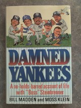 Vintage 1990 Damned Yankees Hardcover Book by Bill Madden &amp; Moss Klein - £4.48 GBP