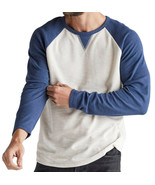 Lucky Brand Men&#39;s Beige Moonstruck Blue Thermal Raglan Top Shirt,S Small... - $67.51 CAD