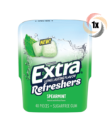 1x Bottle Wrigley&#39;s Extra Refreshers Spearmint Gum | 40 Per Bottle | Sug... - £7.97 GBP