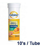 3 tubes New CEBION VITAMIN C 1000mg + Calcium Effervescent 10&#39;s  Health... - $49.14