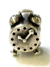 RETIRED Pandora Alarm Clock Charm Sterling Silver - £39.07 GBP