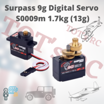 SURPASS Hobby 9g Metal Gear Servo for RC plane Heli Boat 1/24 Truck Car - $163.66 MXN