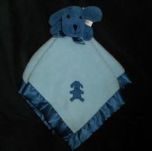 Blankets And Beyond Baby Blue Puppy Dog Security Blanket Stuffed Animal Plush - £37.21 GBP