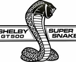 Shelby GT500 Super Snake Plasma Cut Metal Sign - $44.55