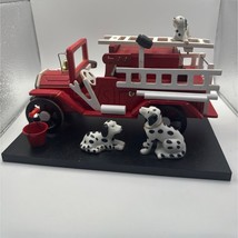 Berkeley Designs Fire Truck Dalmations  Plays Smoke Gets in Your Eyes - £15.81 GBP